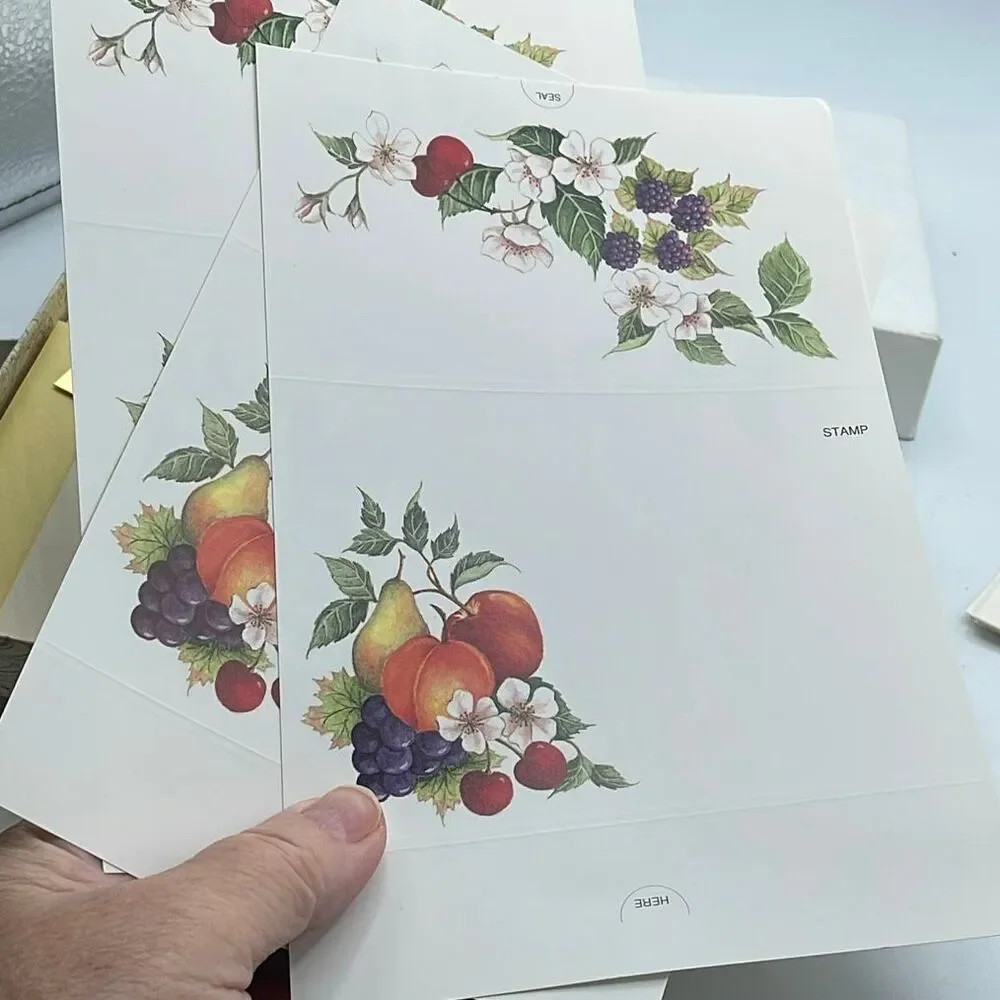 Vintage Ephemera stationery 1969 Hallmark 1970s Carlton.